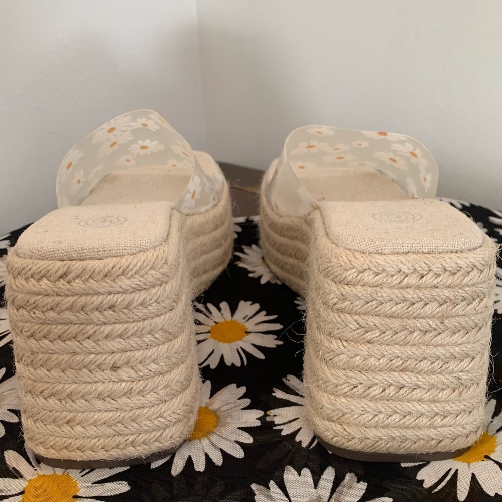 Urban Outfitters Daisy Platform Wedge Espadrille Sandals - Picture 7 of 12